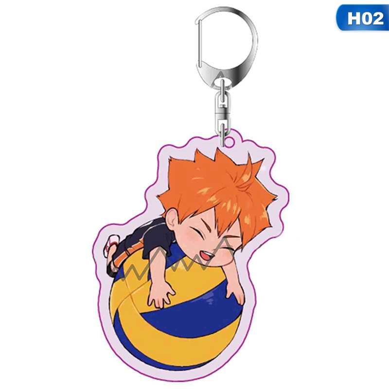 FQ Anime Karasuno High School Doomed Battle Metal Keychain Haikyuu!! Key Chains