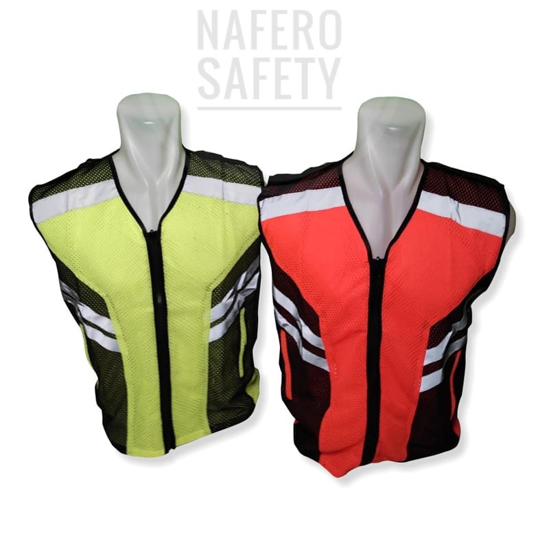 ROMPI IGA HITAM POLOS JARING SAFETY PROYEK TAMBANG REFLEKTIF APD K3