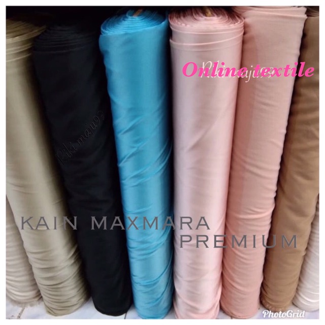 PROMO!! Kain bahan maxmara silk / bahan kebaya satin.