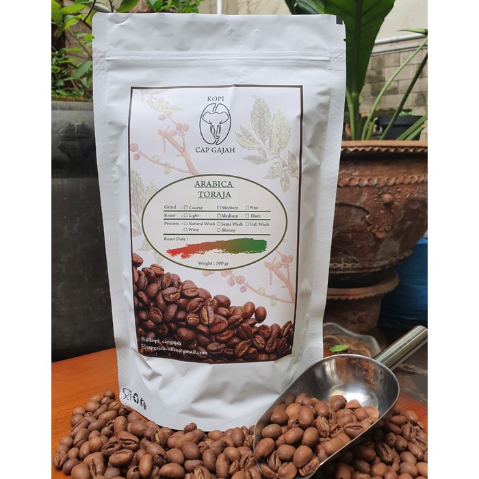 

Biji Bubuk Kopi Arabika Toraja 500 gr Arabica Coffee