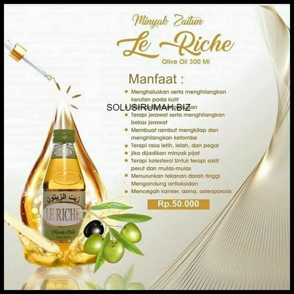 Minyak Zaitun Leriche 300ml / Le riche / Lerichi Olive oil Original