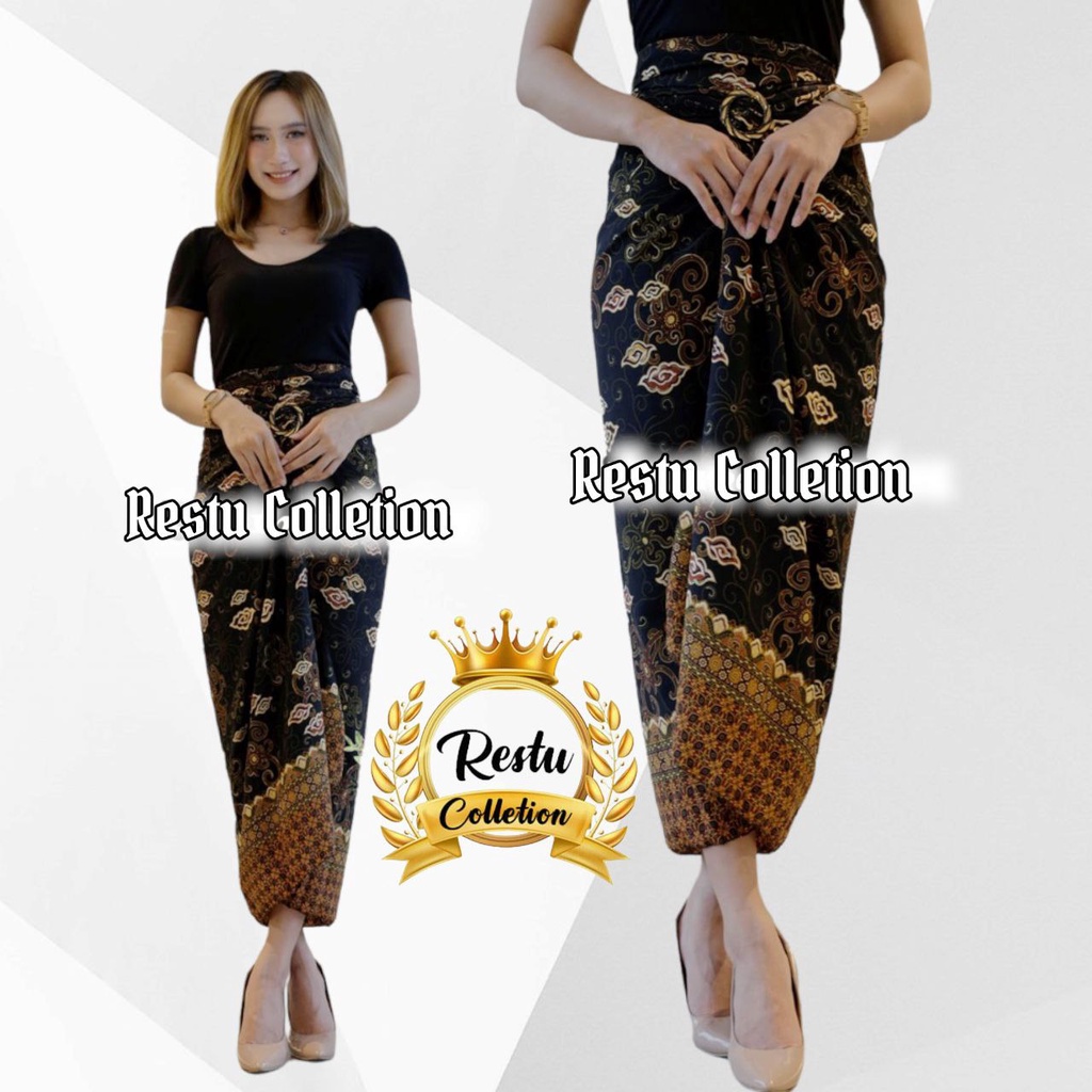 COD Restu Colletion Rok Lilit Songket Serut Batik Bawahan Kebaya Wisuda Kemeja Bloese Kondangan Nikahan Tunangan Wanita Allsize Bahan Satin HQ Premium LARAS PINK Bestseller