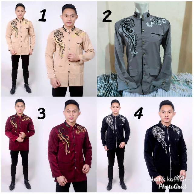 Jas Koko Jasko Baju Muslim Pria Bordir Berkualitas Baju Koko Modern