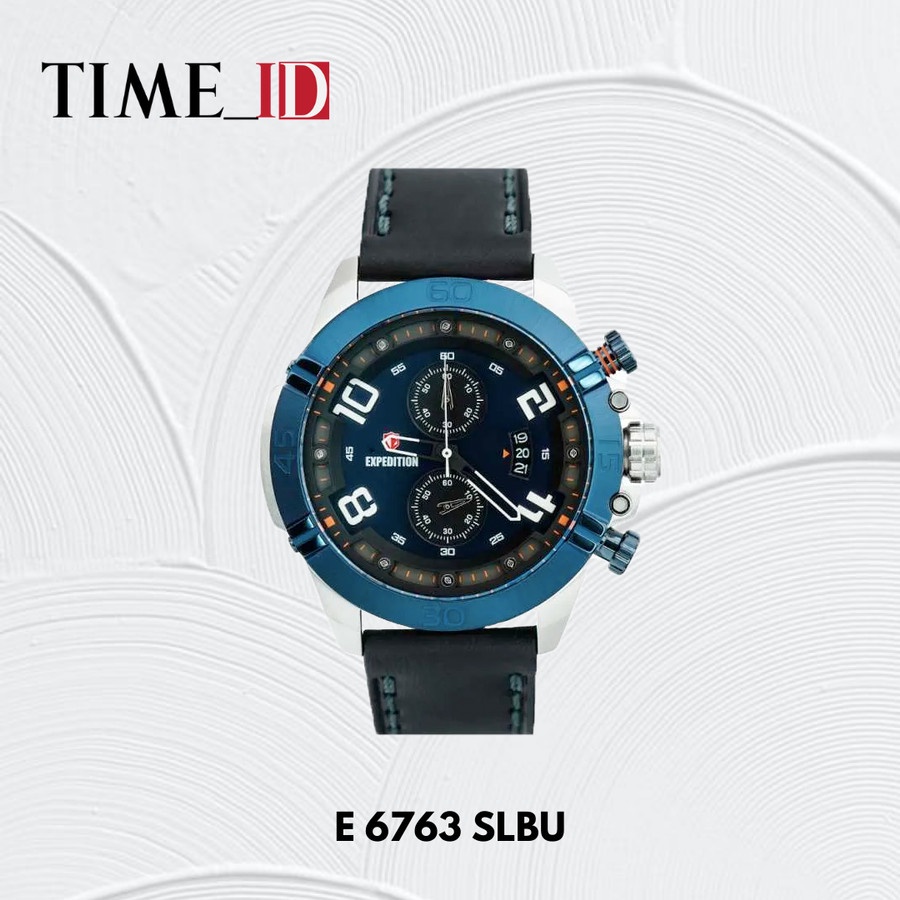 Jam Tangan Expedition E 6763 SILVER BLUE Pria