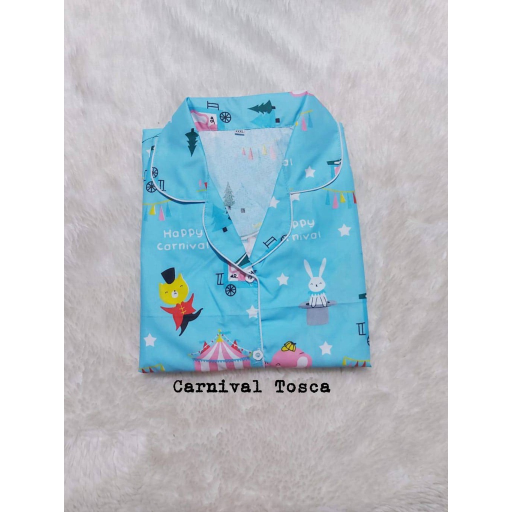 Setelan Piyama Baju Tidur  CP  JUMBO BIG SIZE  LD  116 - 120 Cm Motif Dewasa.-CARNIVAL TOSCA