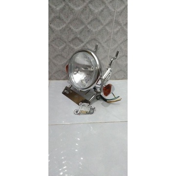 Lampu depan autopal pesek headlamp autopal H4 lampu depan cb gl megapro tiger