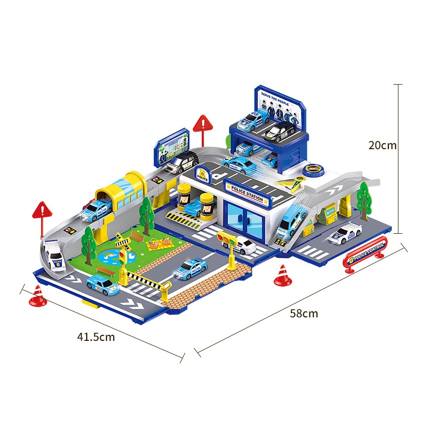 Suite Case City Mainan Anak 4 Varian Mobil Mobilan Bentuk Koper