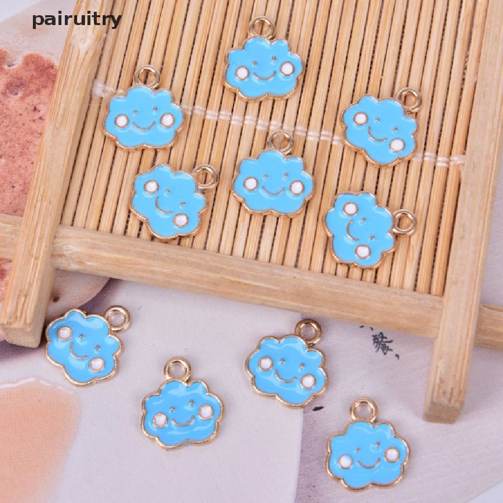 10pcs / Set Liontin Bentuk Awan Bahan Alloy Untuk Membuat Perhiasan