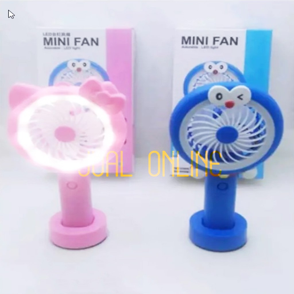 Kipas Angin Lampu Led Hand Mini Fan Usb Portable Karakter ...