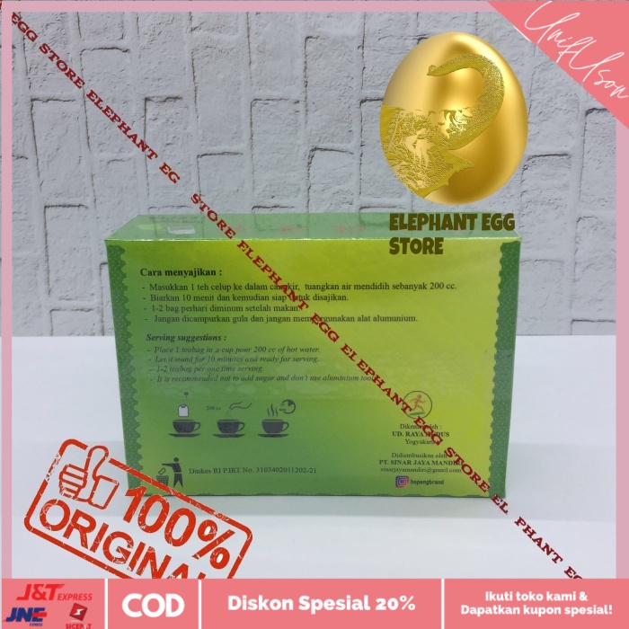 

⭐COD⭐ Teh Celup Daun Kelor Berkualitas Premium isi 25 Teabags