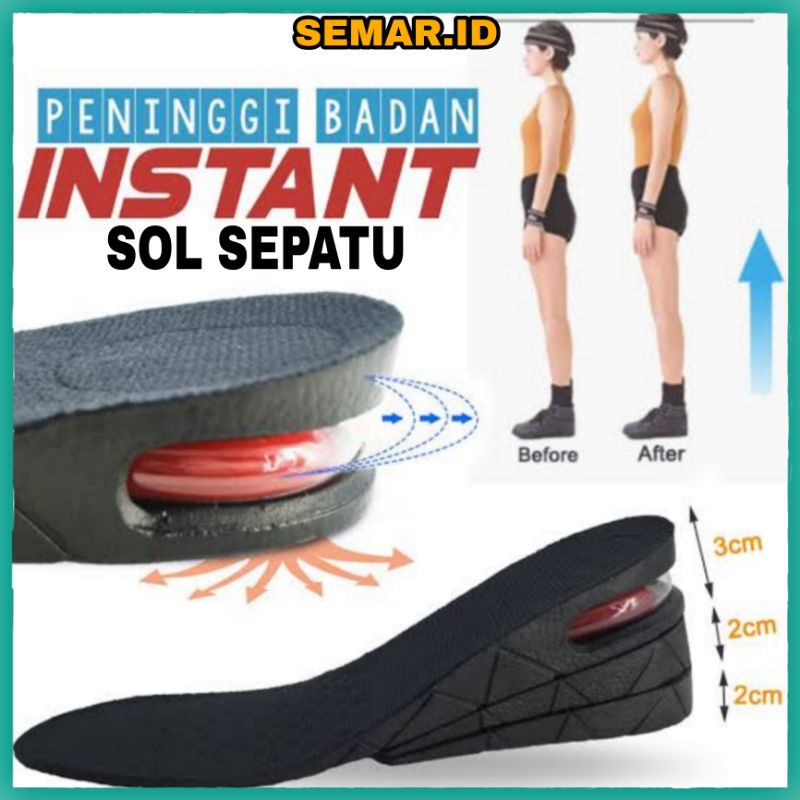Sol Sepatu Peninggi Badan Dengan Sistem Aliran Udara