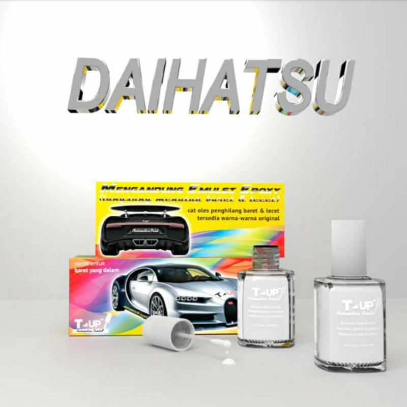 T-UP CAT OLES DAIHATSU XENIA PEARL WHITE CONTOH CAT PUTIH DAIHATSU XENIA SAMPLE CAT XENIA PUTIH