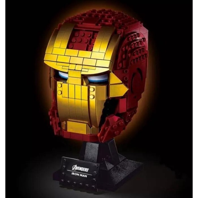 Avengers Iron Man Helmet Mask Ironman Compatible Lego