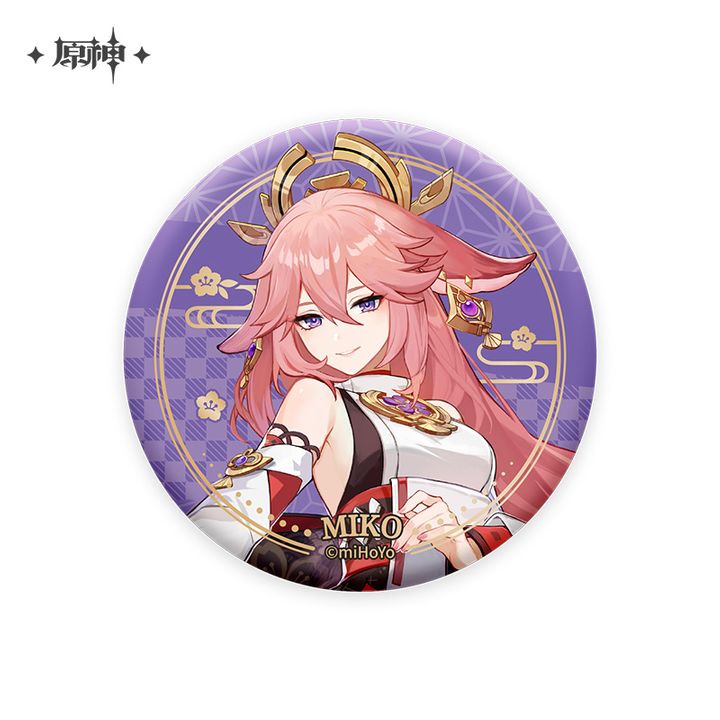 Yae Miko Inazuma Theme Series 58mm Can Badge - Genshin Impact