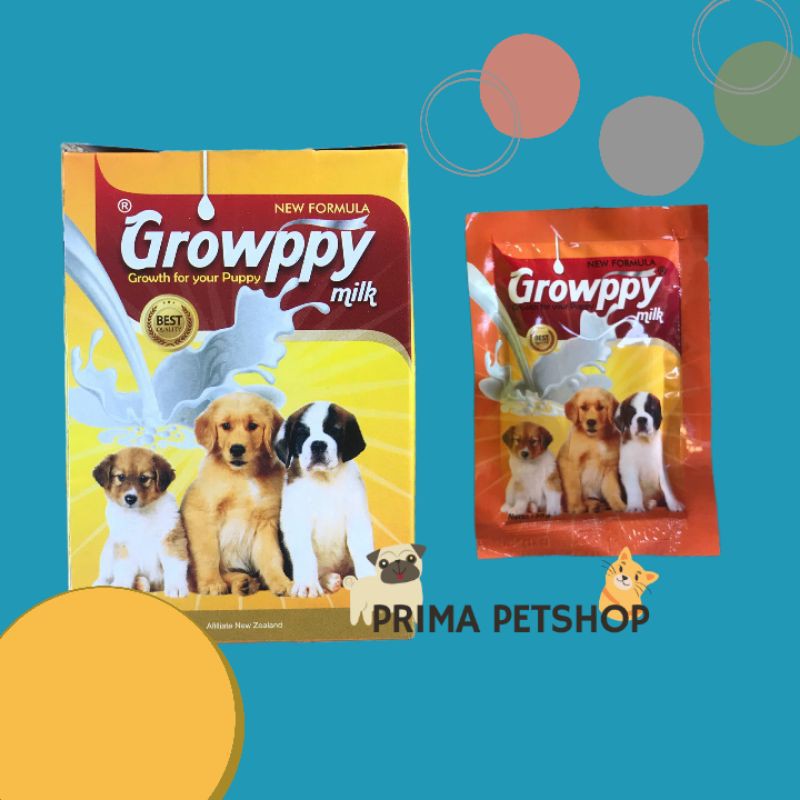 GROWPPY MILK SUSU ANAK ANJING  SACHET 30ml