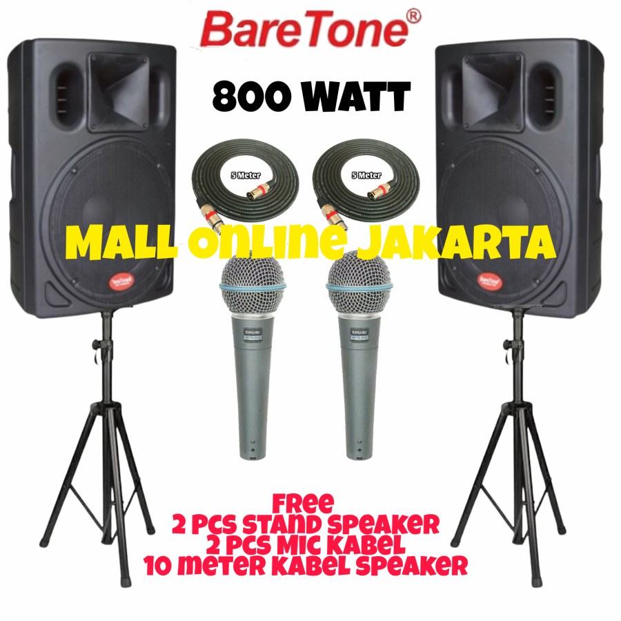 Speaker Aktif Baretone 1530 Pro 15 inch Aktive 1530Pro 800 watt Ori