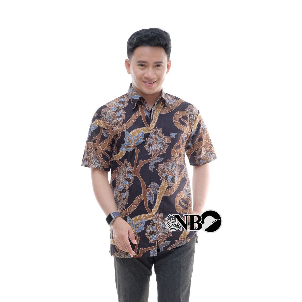 Kemeja Batik Pria Lengan Pendek Baju Batik Pria size M L XL XXL Baju Pria kantor