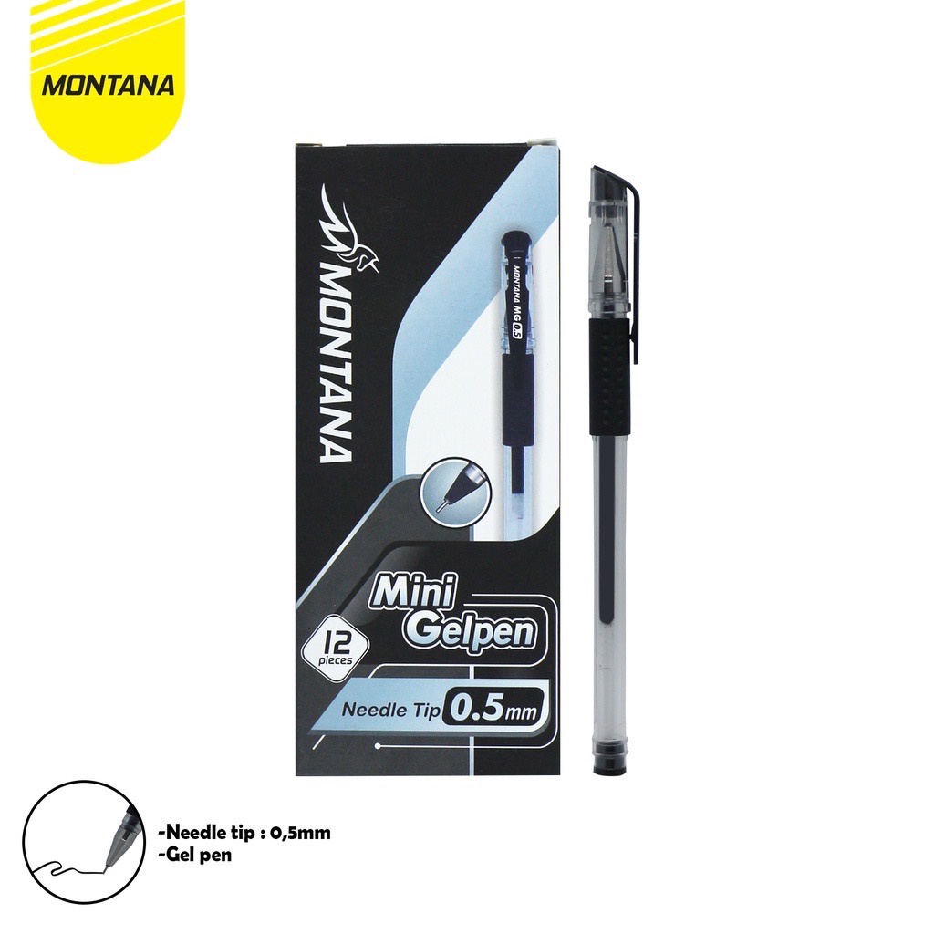 

Montana MG Gel Pen / Pulpen 412 C - 0.5 mm (Hitam)