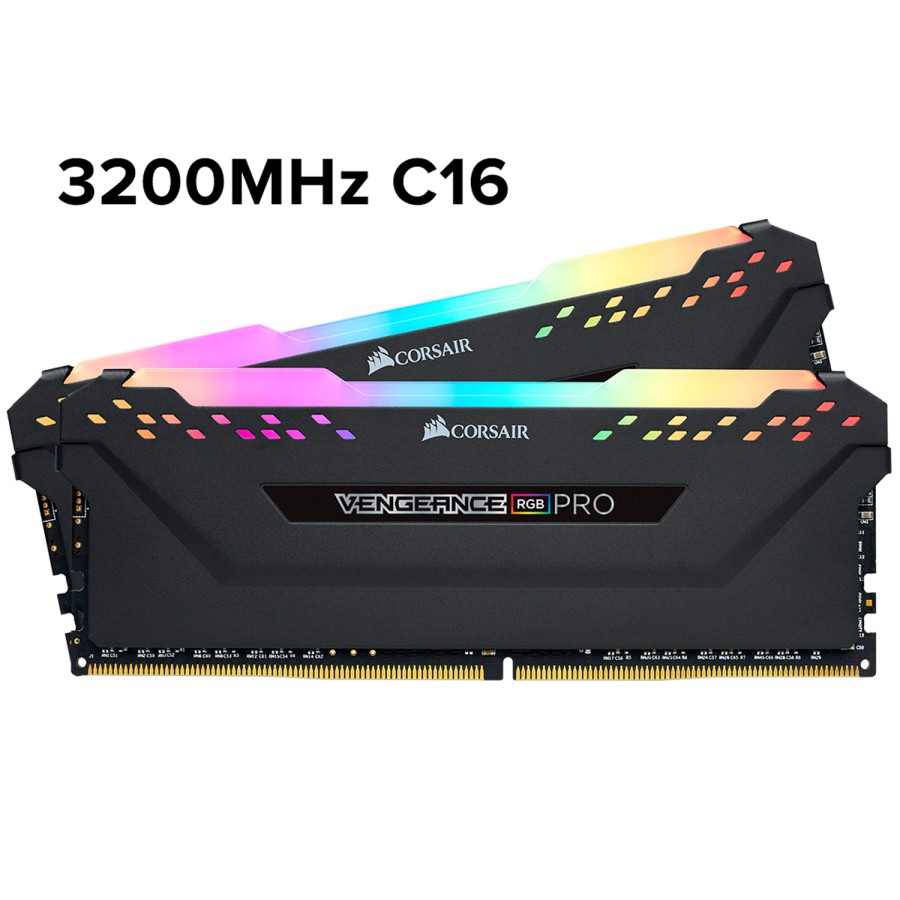 VENGEANCE RGB PRO 32GB (2 x 16GB) DDR4 3200MHz C16 CMW32GX4M2E3200C1