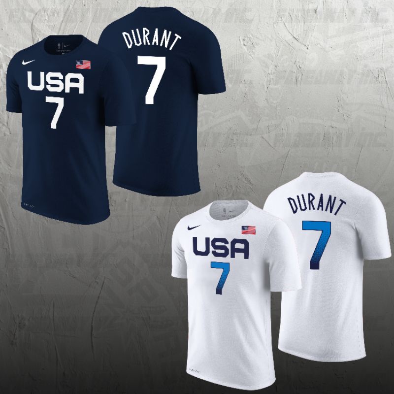 Tshirt - Baju Kaos Fashion Basket Nike USA Basketball Nomor 7 Kevin Durant