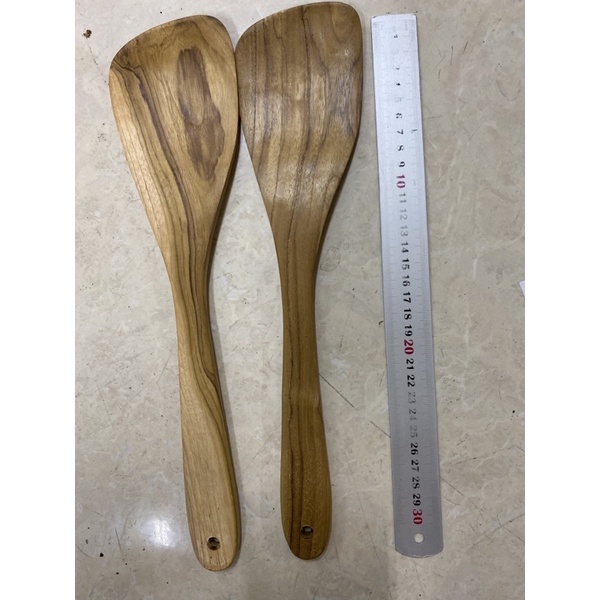 Sodet Oval Miring Kayu jati 30cm