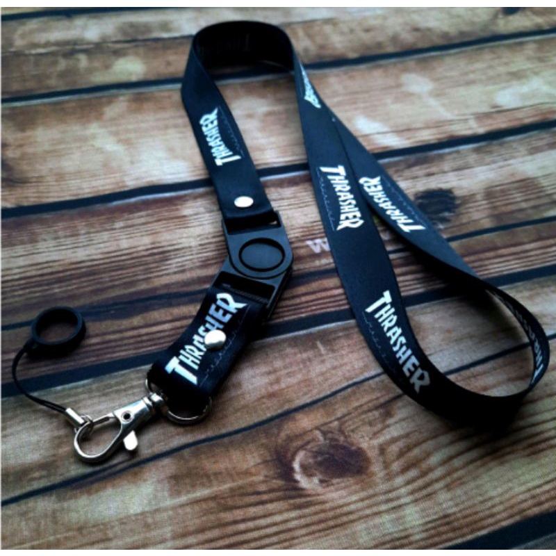 

Lanyard Trasher Plus Oring 13 Real Picture Tali Gantungan Id Card Name Tag gantungan hp gantungan kunci