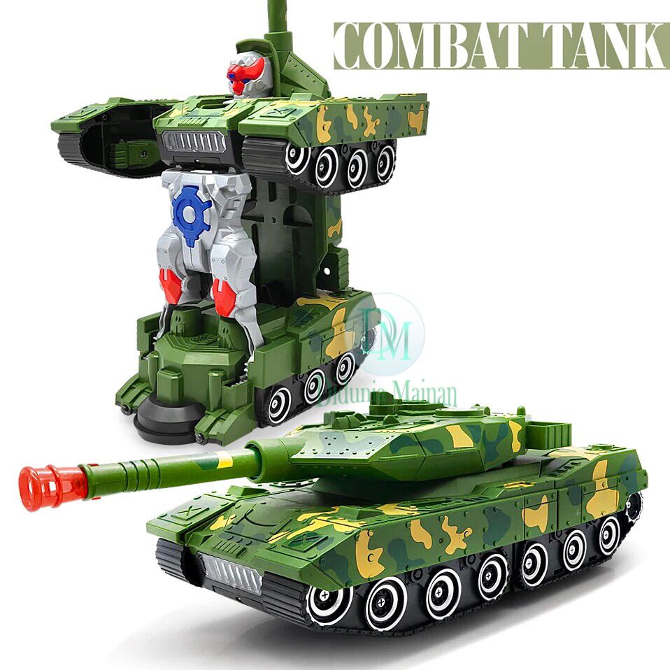 Mainan Robot Anak Military Combat Tank Deformation