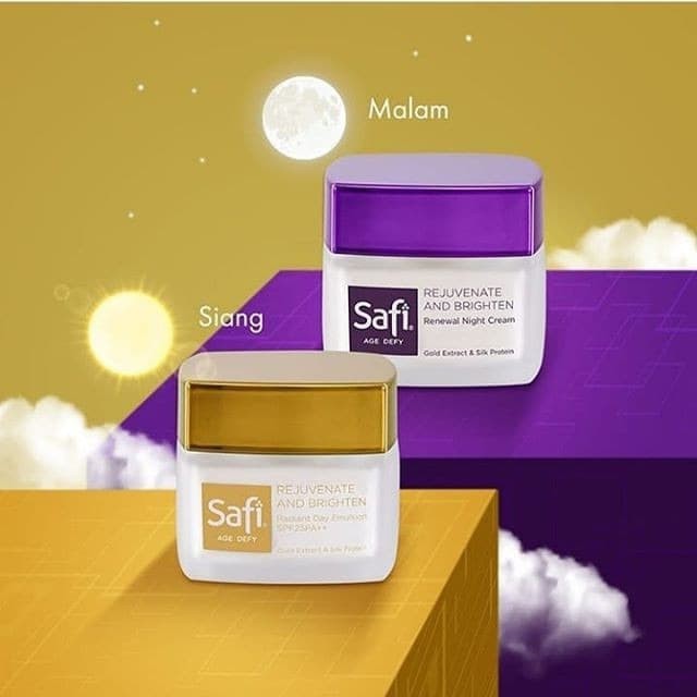 SAFI Age Defy Radiant Day 25g/40g SPF25PA++ / Renewal Night Cream 20g/40g HALAL