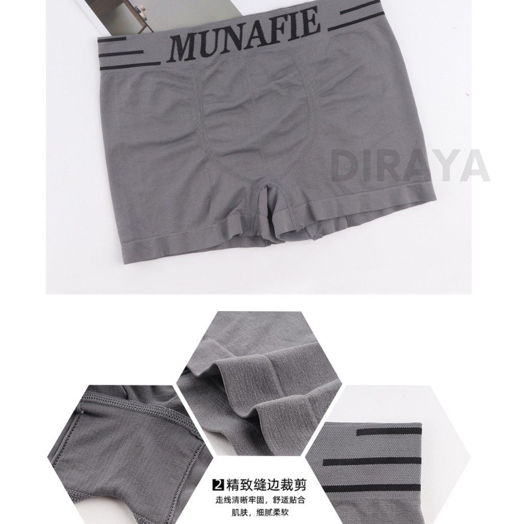 Diraya Boxer Pria Munafie Katun Import