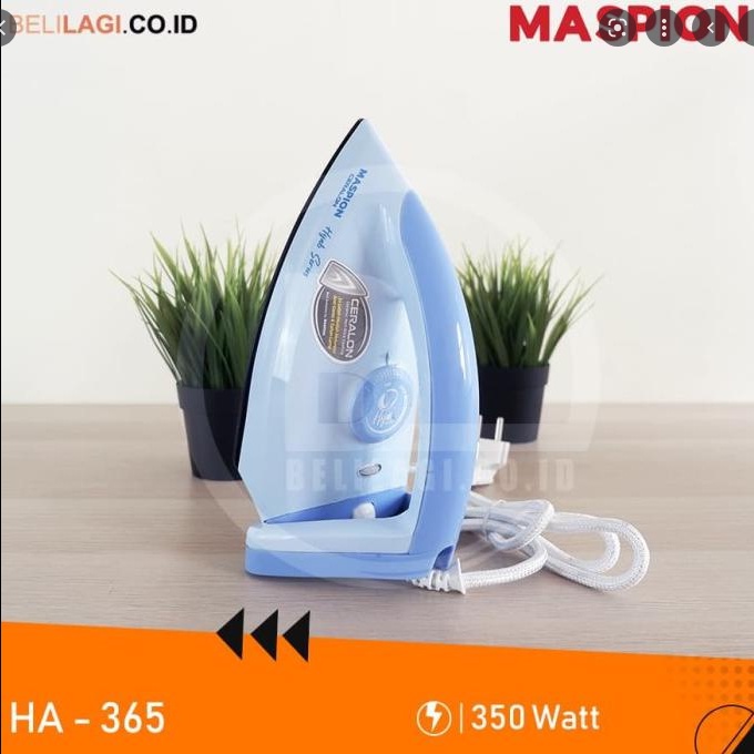 PROMO SETRIKA MASPION HS 365 HS365 TEFLON CLASSIC DRY IRON