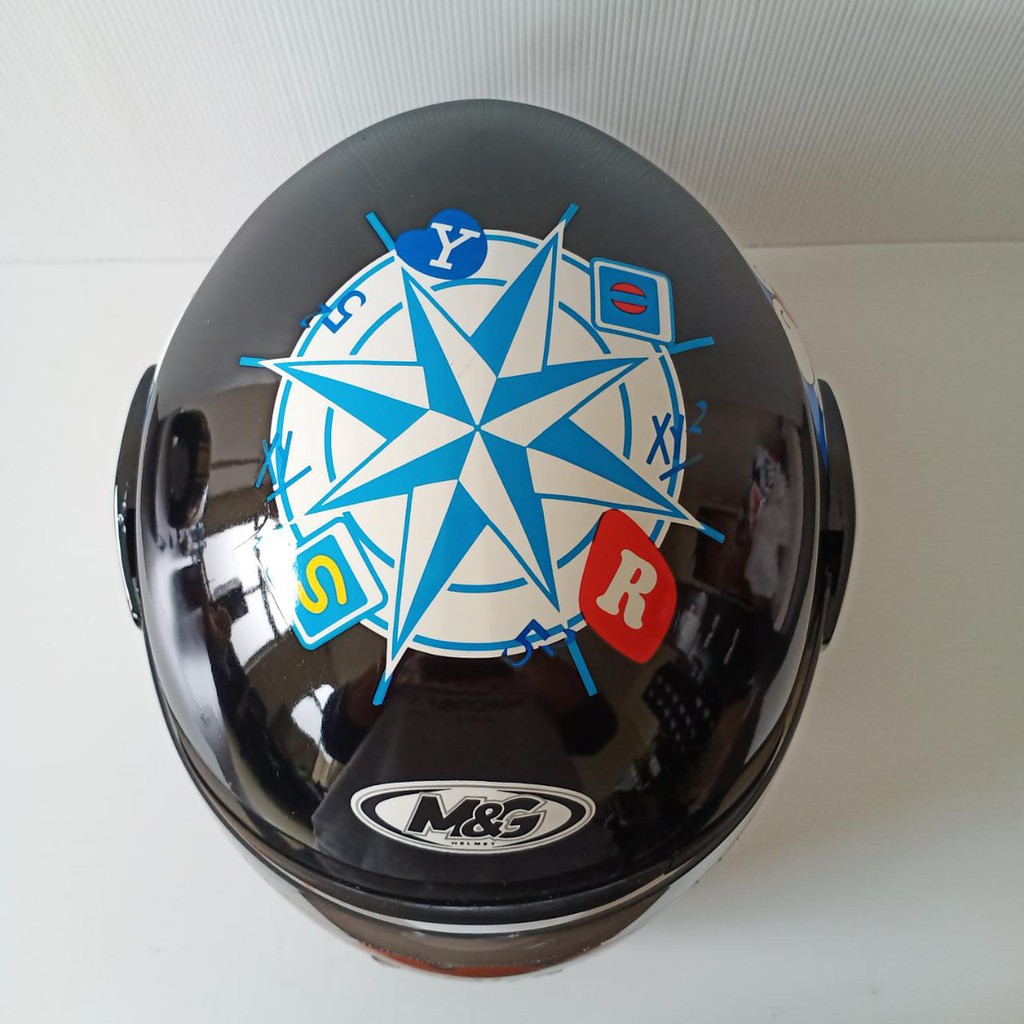 HELM EVOLUTION DORAEMON BLACK HALF FACE MODEL GM EVO