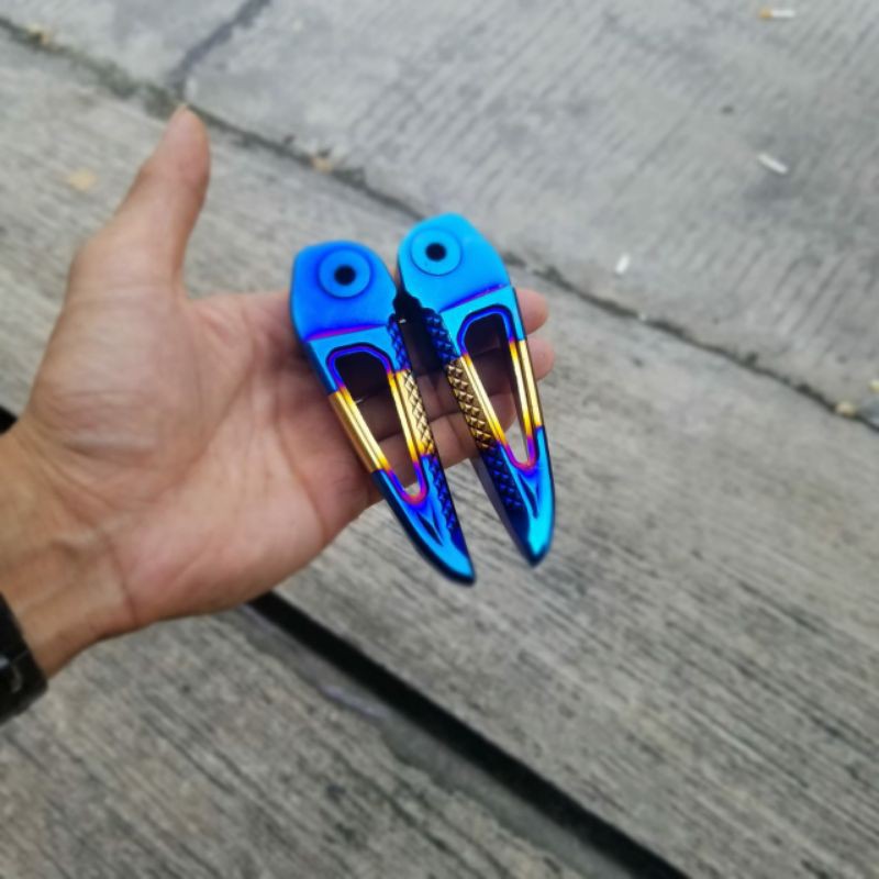 FOOT STEP SCOOPY STEP SCOOPY 2TONE PIJAKAN BELAKANG SCOOPY 2TONE ASLI BAKARAN IMPORT