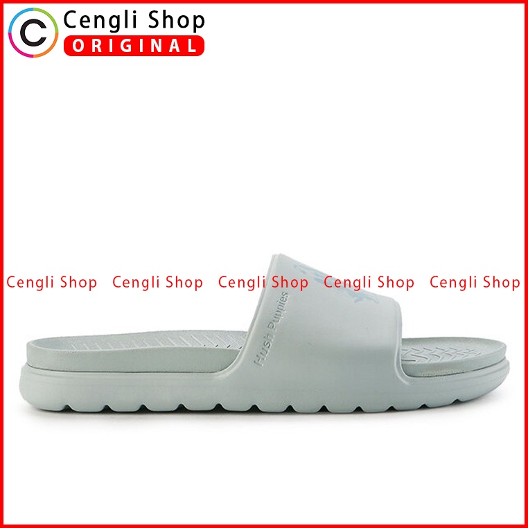 SANDAL SLIDE HUSH PUPPIES PRIA ORIGINAL CASUAL BRANDED BIRU HM14