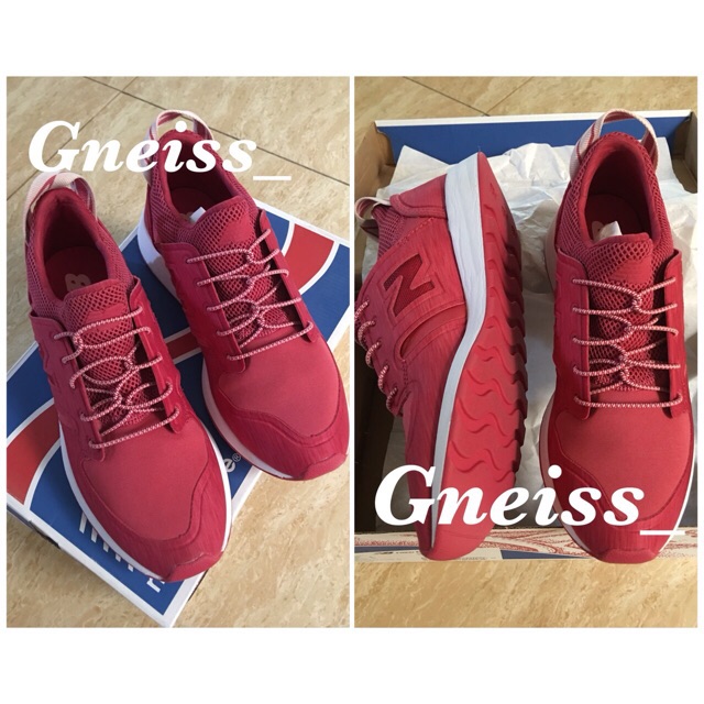 NEW NEW BALANCE RED WOMEN SLIP ON