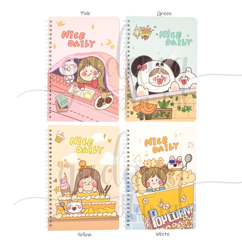 Notebook A5 Spiral Nice Daily Buku Tulis Motif Liburan GH 308136