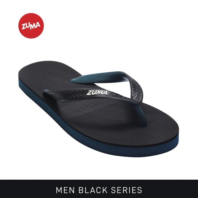 Best Product Zuma Black Series 7/Sandal Karet Sandal Jepit Cowok - Turquoise - Paling Diminati