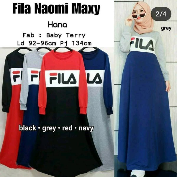 TERUPDATE Baju Muslim Wanita Fila Noumi Maxi BL TERMURAH