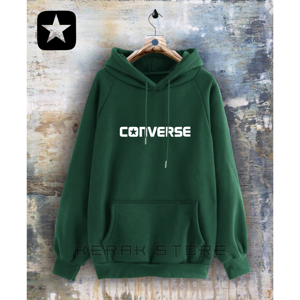 Jaket Sweater Hoodie Pria Distro CONVERSEOriginal Big Size Jumbo M - XXL / hoodie Converse / jaket converse