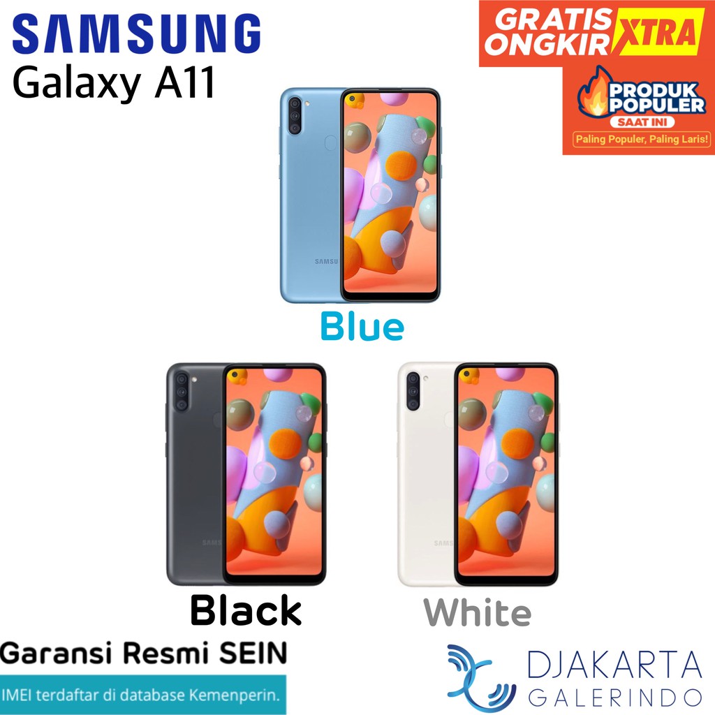 Samsung Galaxy A11 2 32 3 32 Gb Garansi Resmi Sein Shopee Indonesia