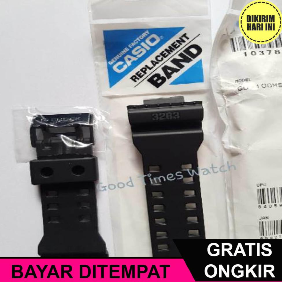 (BAYAR DITEMPAT) OE4864 STRAP G-SHOCK GD-100MS-1DR / GD-100 CASIO ORIGINAL