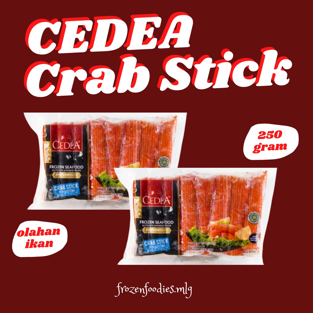 

Cedea Crab Stick 250 gr (Ready Malang) - Cedea Crabstick Frozen Seafood -