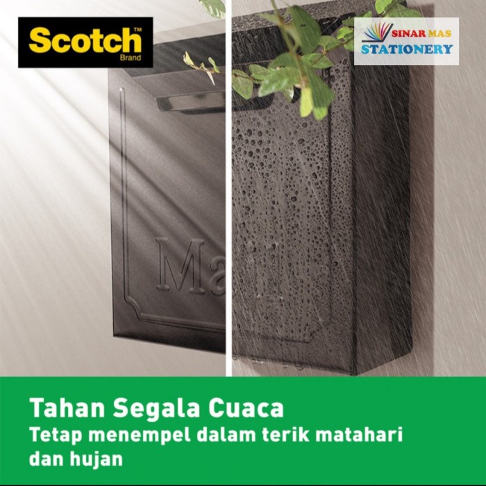 

Hadir 3M Scotch Mouting Tape Outdoor 4011 21Mm X 2 M / Maksimal Berat 5.5 Kg Terbatas
