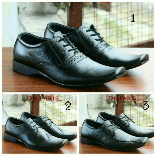 Dr faris premium original sepatu casual santai kerja kantor sepatu kulit sapi sepatu pria