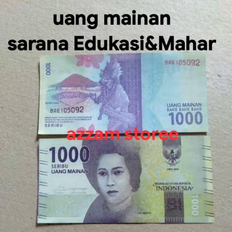 uang mainan hiasan mahar uang kertas murah 25lmbar