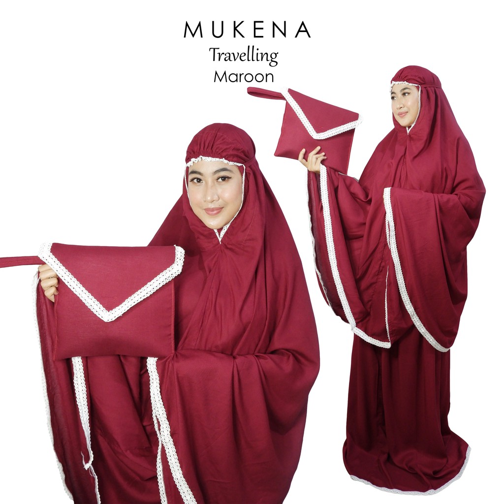 Mukena Dewasa Travelling Rayon Polos