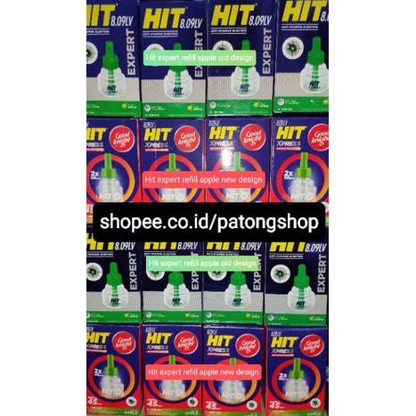 Hit nonstop Expert Refill Apel 35ml - Refill Obat Nyamuk cair Elektrik termurah