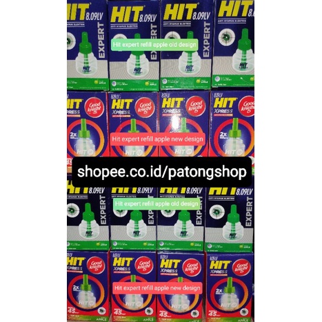 Hit nonstop Expert Refill Apel 35ml - Refill Obat Nyamuk cair Elektrik termurah