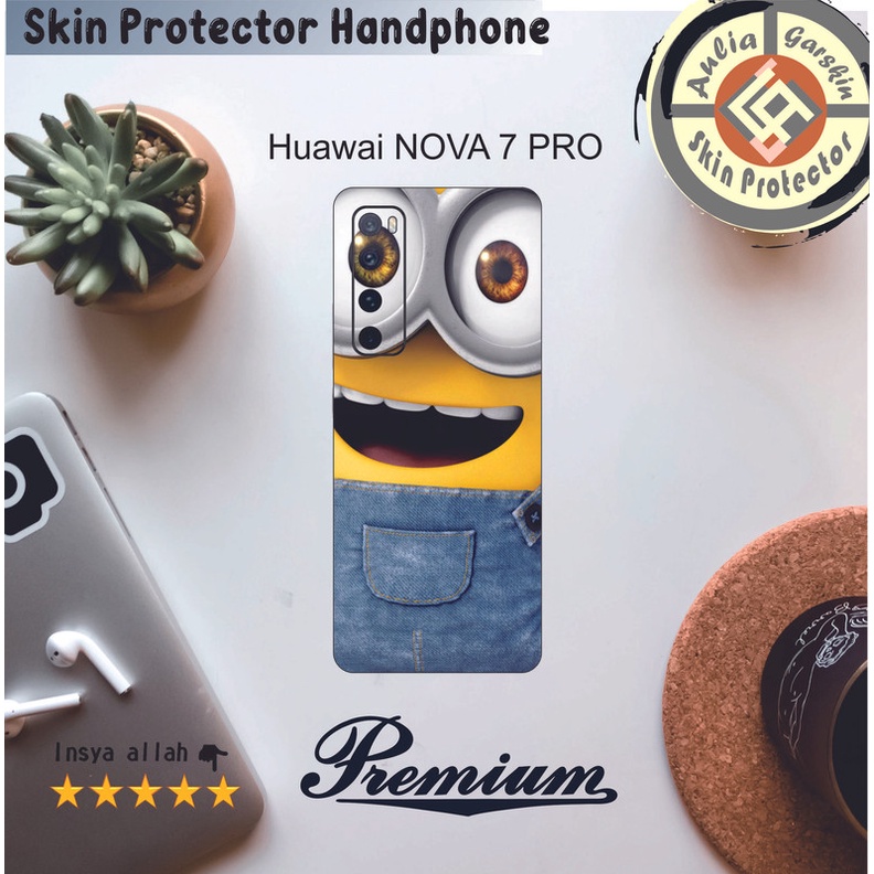 Dapat 2pcs Garskin HP Huawai NOVA 7 pro Motif rj - Free Custom Motif Via Chat