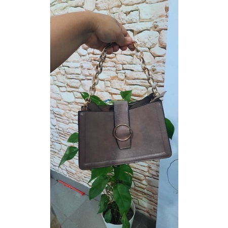 Bisa COD - (REAL PICT) Tas Wanita Murah Bahan Kuat (Ada Tali Panjangnya)