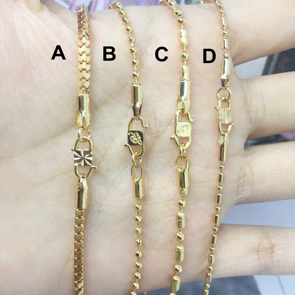 Xuping Kalung Anak Milano Rantai Tebu Lapis Emas Asli 35 cm - BC077